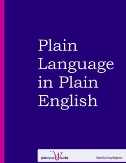 Front cover_Plain Language in Plain English