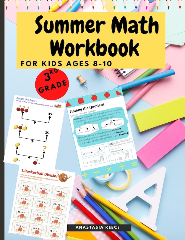 Couverture_Summer Math Workbook for kids Ages 8-10