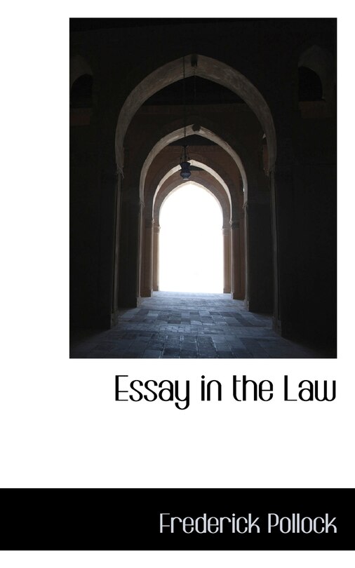 Front cover_Essay in the Law