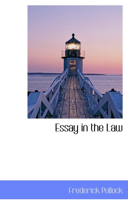Front cover_Essay in the Law