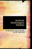 Couverture_Archivio Glottologico Italiano