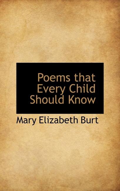 Front cover_Poems that Every Child Should Know
