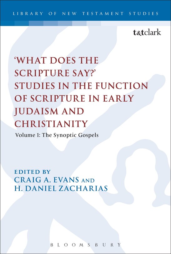 Front cover_What Does The Scripture Say?' Studies In The Function Of Scripture In Early Judaism And Christianity