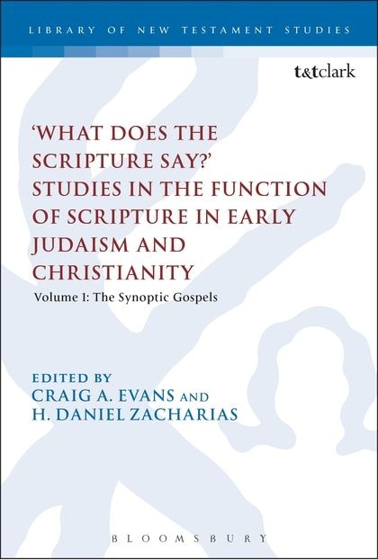 Front cover_What Does The Scripture Say?' Studies In The Function Of Scripture In Early Judaism And Christianity