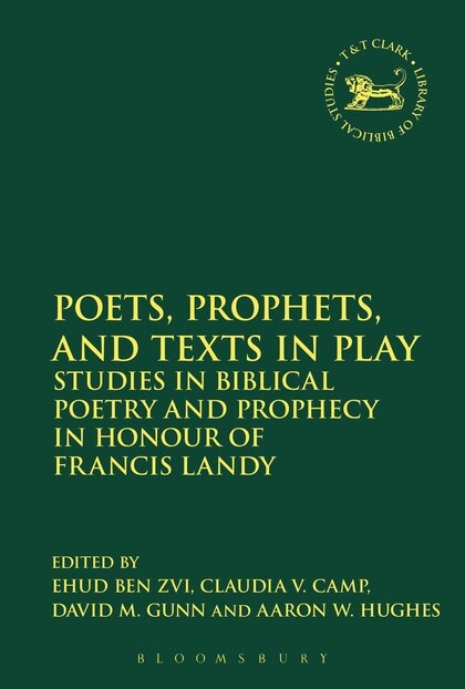 Couverture_Poets, Prophets, And Texts In Play