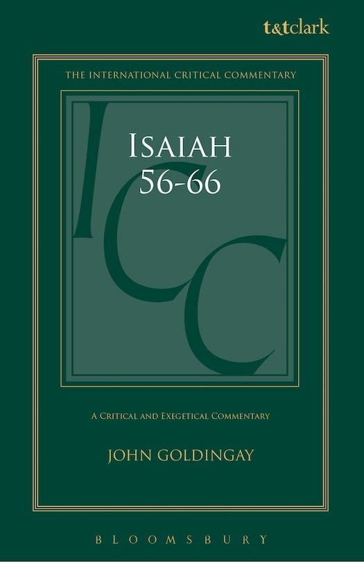 Front cover_Isaiah 56-66 (Icc)