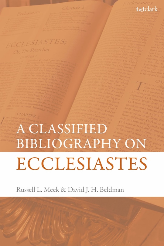 Front cover_A Classified Bibliography on Ecclesiastes