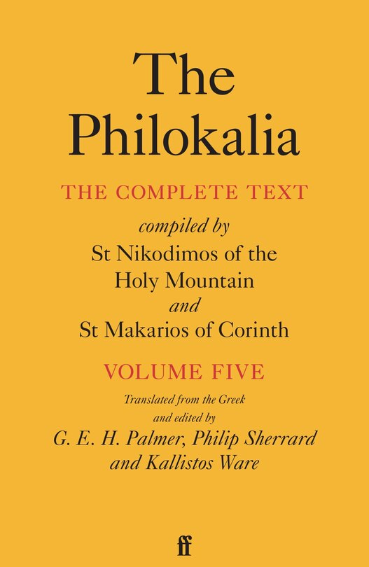 Front cover_The Philokalia Vol 5