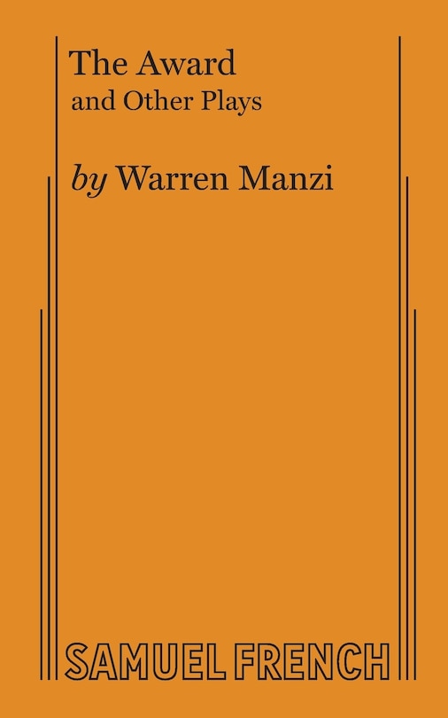 Front cover_The Award and Other Plays
