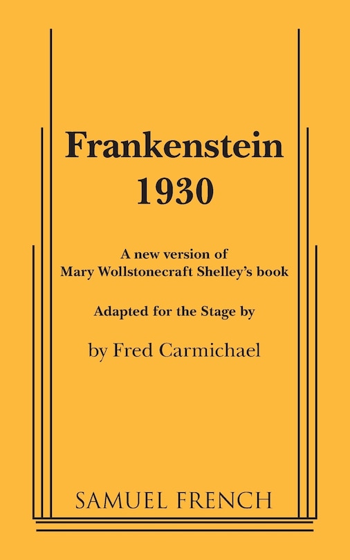 Front cover_Frankenstein 1930