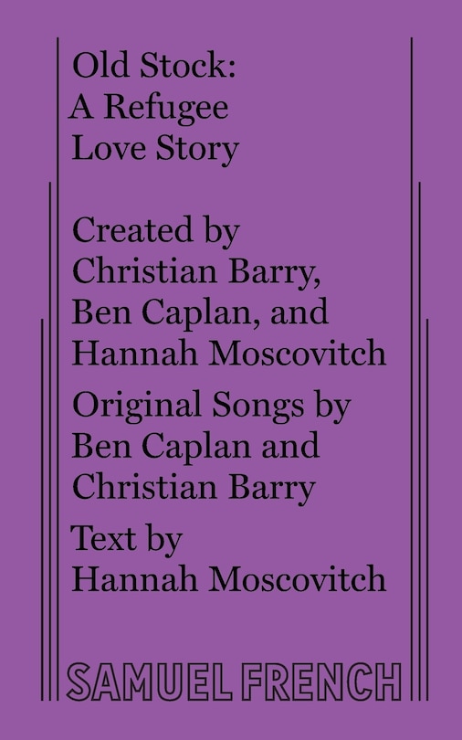 Front cover_Old Stock: A Refugee Love Story