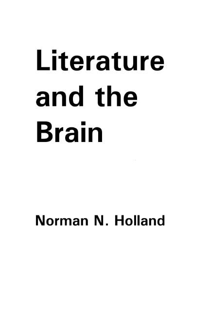 Front cover_Literature And The Brain