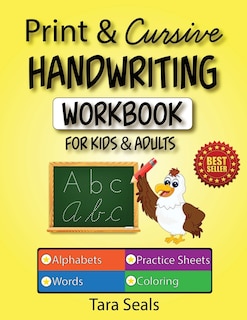 Couverture_Print & Cursive Handwriting Workbook for Kids & Adults