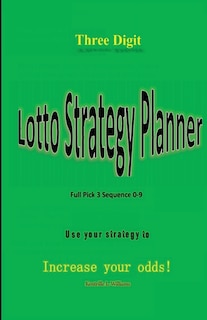 Front cover_Three Digit Lotto Strategy Planner Full Pick 3 Sequence