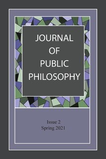 Couverture_Journal of Public Philosophy
