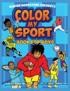 Front cover_Nubian Bookstore Presents Color My Sport Book For Boys