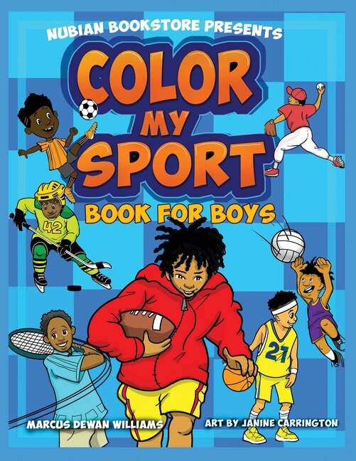 Front cover_Nubian Bookstore Presents Color My Sport Book For Boys
