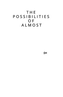 Front cover_The Possibilities of Almost