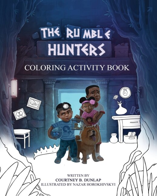 Front cover_The Rumble Hunters Coloring Activity Book