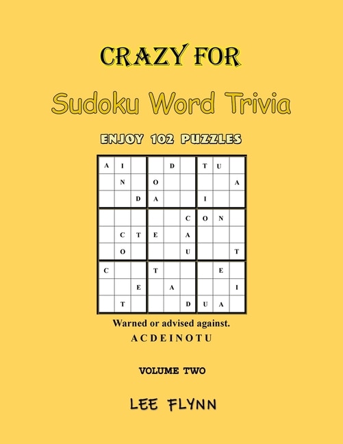Front cover_Crazy For Sudoku Word Trivia