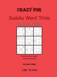 Front cover_Crazy For Sudoku Word Trivia