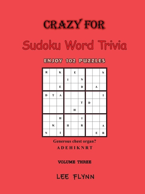 Front cover_Crazy For Sudoku Word Trivia