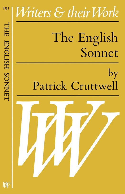 Front cover_The English Sonnet