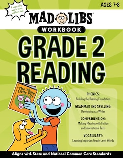 Front cover_Mad Libs Workbook: Grade 2 Reading
