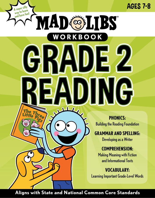 Front cover_Mad Libs Workbook: Grade 2 Reading