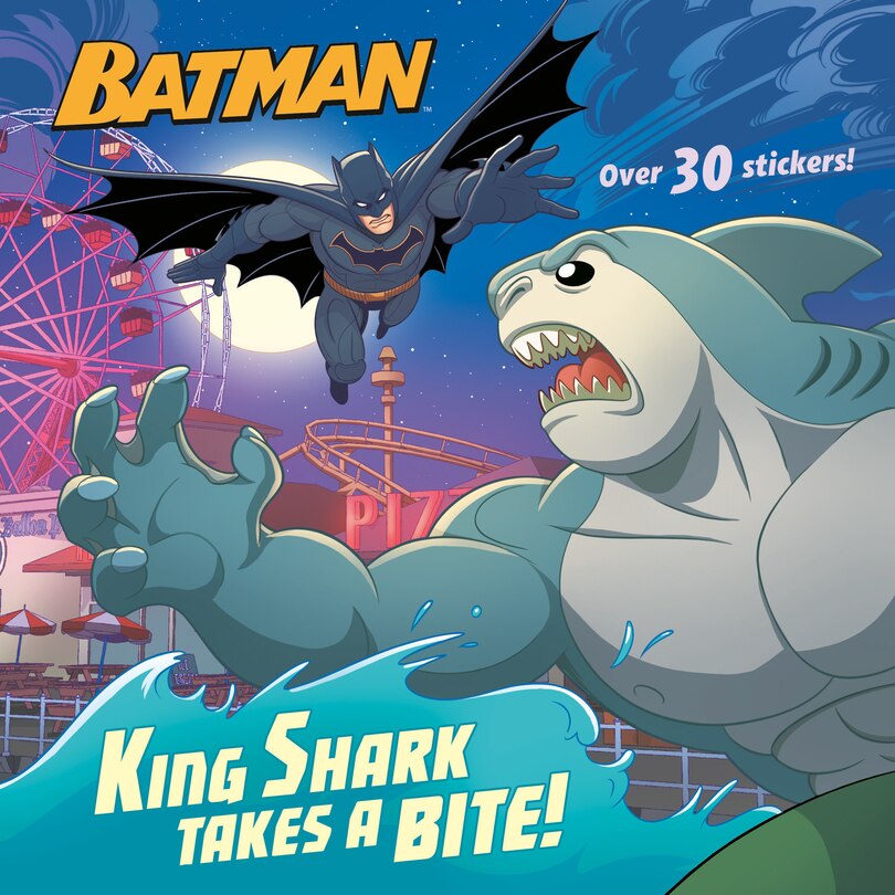 Front cover_King Shark Takes A Bite! (dc Super Heroes: Batman)