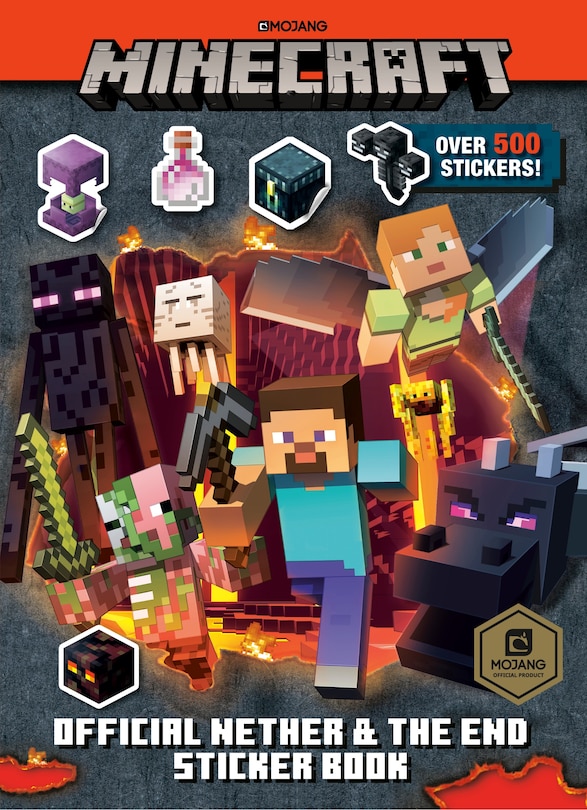 Front cover_Minecraft Official The Nether And The End Sticker Book (minecraft)