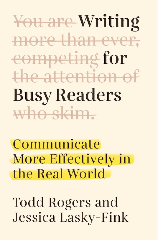 Front cover_Writing for Busy Readers