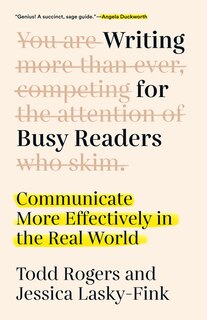 Front cover_Writing for Busy Readers