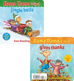 Front cover_Llama Llama 2-in-1: Gives Thanks/jingle Bells
