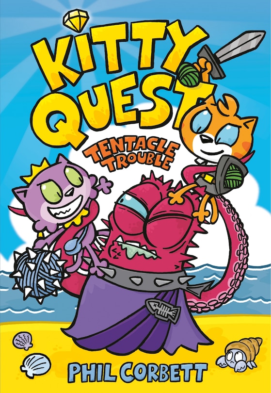 Front cover_Kitty Quest: Tentacle Trouble: A Graphic Novel