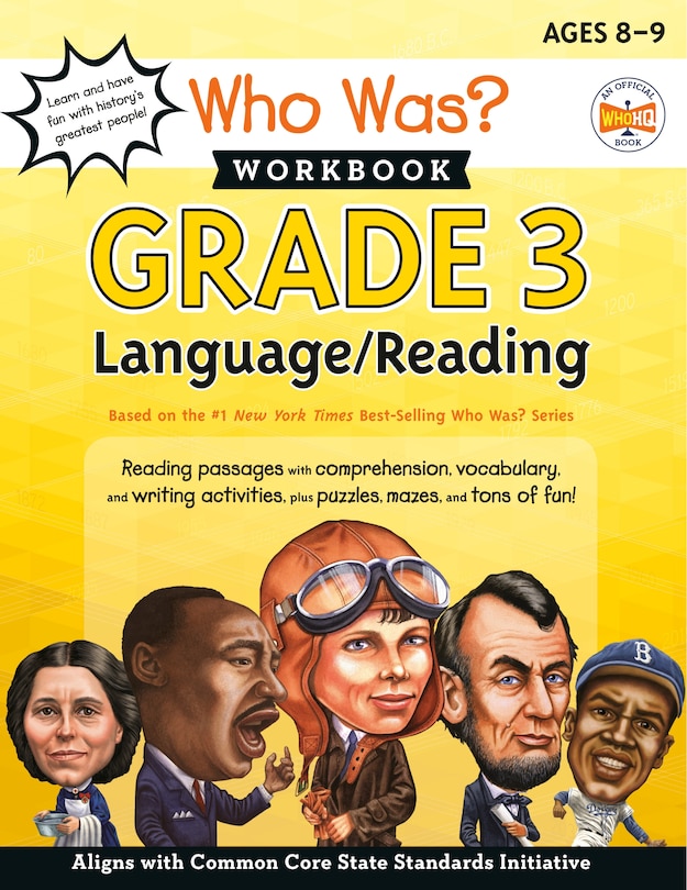 Couverture_Who Was? Workbook: Grade 3 Language/reading