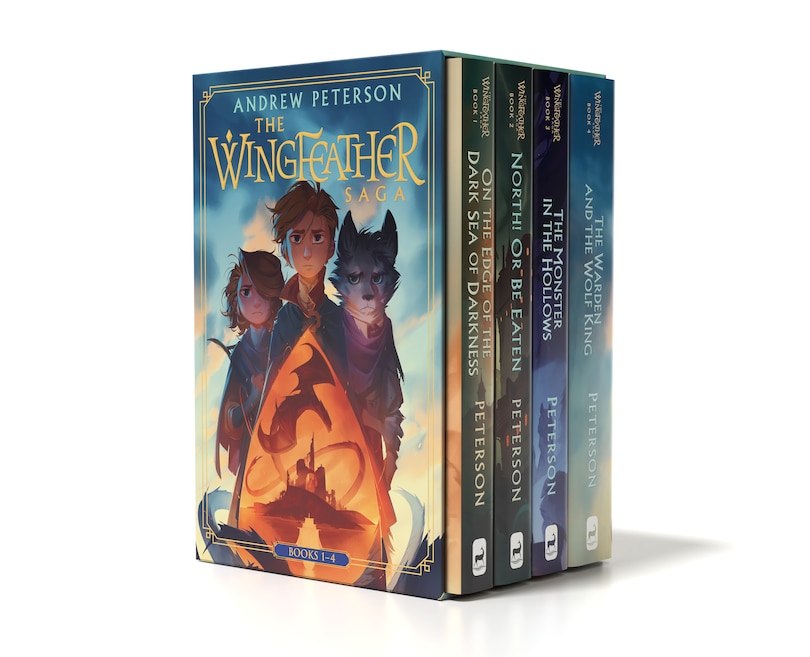 Wingfeather Saga Boxed Set: On the Edge of the Dark Sea of Darkness; North! Or Be Eaten; The Monster in the Hollows; The Warden and the Wolf King