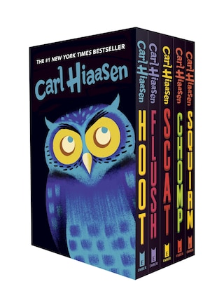 Hiaasen 5-book Trade Paperback Box Set: Hoot; Flush; Scat; Chomp; Squirm