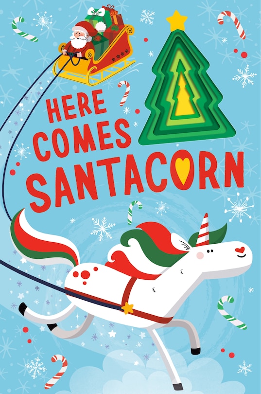 Front cover_Here Comes Santacorn
