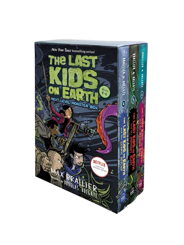 Front cover_The Last Kids On Earth: Next Level Monster Box (books 4-6)