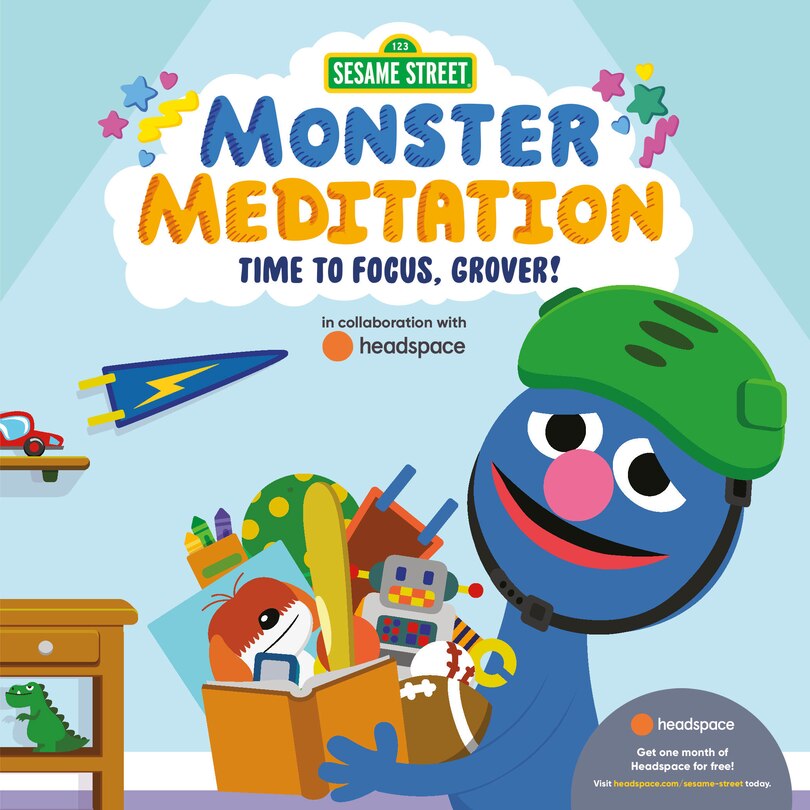 Front cover_Time To Focus, Grover!: Sesame Street Monster Meditation In Collaboration With Headspace