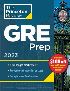 Front cover_Princeton Review GRE Prep, 2023