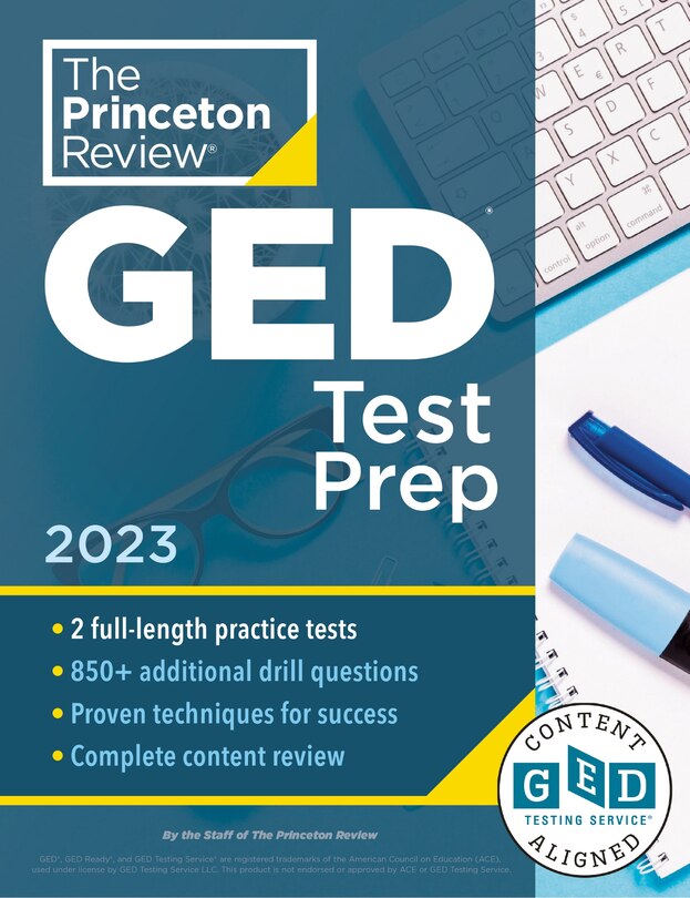Front cover_Princeton Review GED Test Prep, 2023