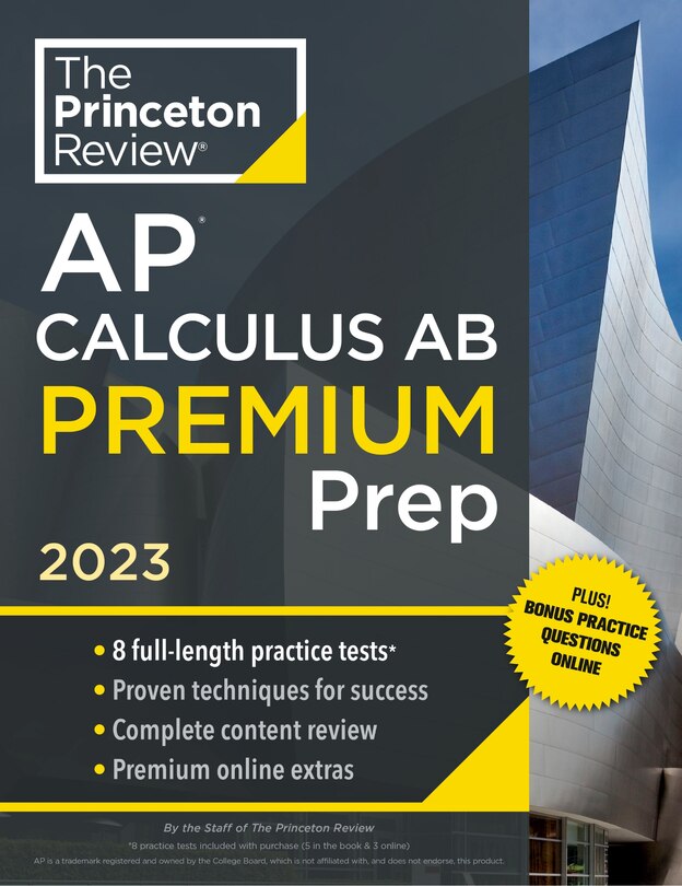 Front cover_Princeton Review AP Calculus AB Premium Prep, 2023
