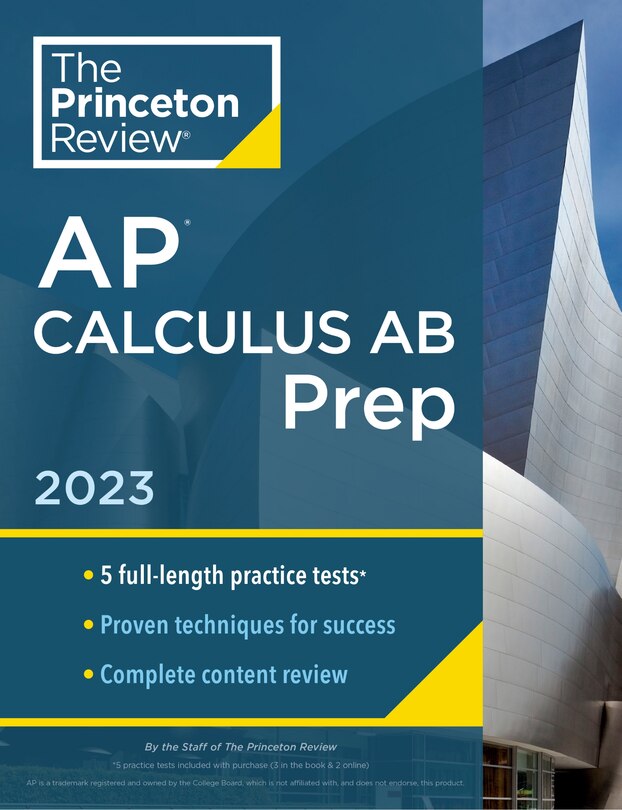 Front cover_Princeton Review AP Calculus AB Prep, 2023