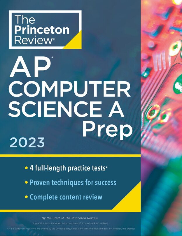 Front cover_Princeton Review AP Computer Science A Prep, 2023