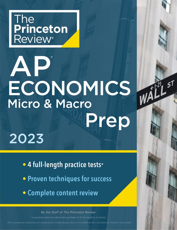 Front cover_Princeton Review AP Economics Micro & Macro Prep, 2023