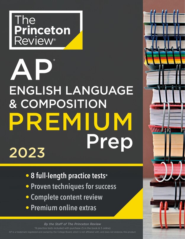 Front cover_Princeton Review AP English Language & Composition Premium Prep, 2023