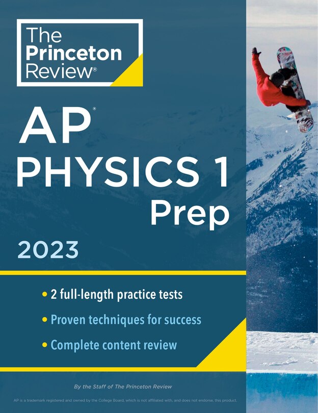 Front cover_Princeton Review AP Physics 1 Prep, 2023