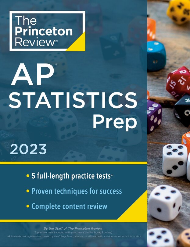 Front cover_Princeton Review AP Statistics Prep, 2023